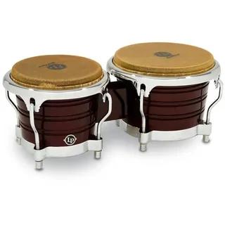 Latin Percussion LP Latin Percussion LP813606 Generation II Wood Bongo Dark Wood Chrome Hardware