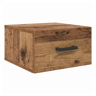 vidaXL Nachttisch mit Schubladen Altholz 35 x 35 x 20 cm Holzwerkstoff