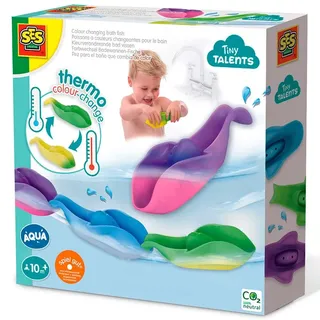 SES Creative 13135 - Magische Farbwechsel Badewannen-Fische für Kleinkinder,