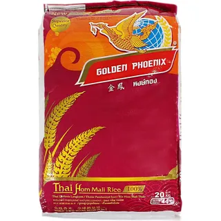 Golden Phoenix Thai Hom Mali Jasmine Rice 20kg