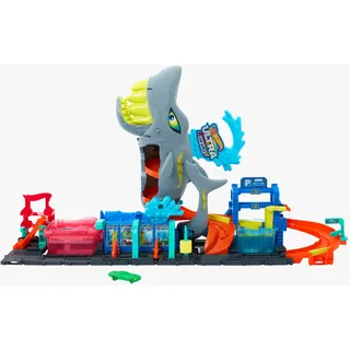 Hot Wheels City Ultra Shark Car Wash Autorennbahn