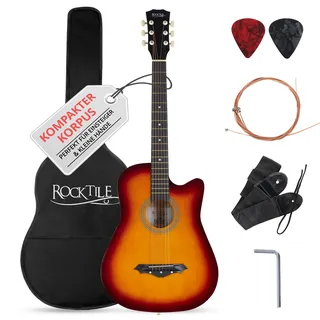 Rocktile WSD-5C-SB Slim Line Westerngitarren Set Sunburst