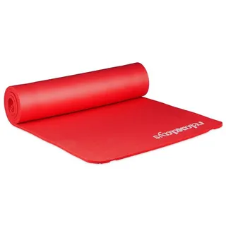 Relaxdays Yogamatte rot 60,0 x 180,0 x 1,0 cm