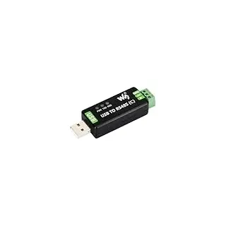 Waveshare USB to RS485 (C) Industrial Grade Isolated Bidirectional Converter, Features The FT232RNL Chip, Onboard Isolated Transceiver and TVS, Up to 1.2km RS485 Transmission Distance