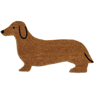 Abbott Collection 35-PFW-SH-1391 Fußmatte, Dackel-Form, 18 x 30 l, Braun