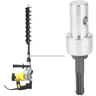 Choyclit Ausgezeichneter Erdbohrer-adapter, Professioneller Erdbohrer, Mauerwerksadapter Aus Metall Für Sds Plus Akku-bohrschrauber, Stangenbohrer