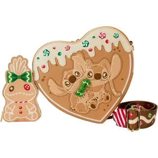 Loungefly Disney Lilo & Stitch Angel and Stitch Lebkuchenherz Umhängetasche - Einheitsgröße