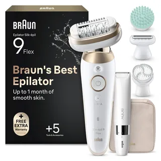 Braun Silk-épil 9 Flex SkinSpa 9-481 3D Wet & Dry  weiß/gold