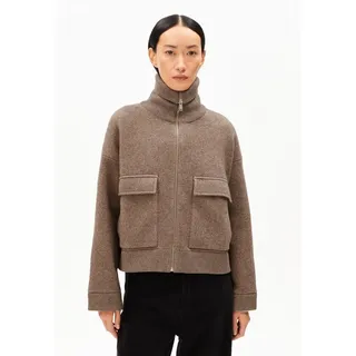 ARMEDANGELS Oversized Jacke aus Baumwoll-Woll-Mix Modell JOANIAAS Taupe, M