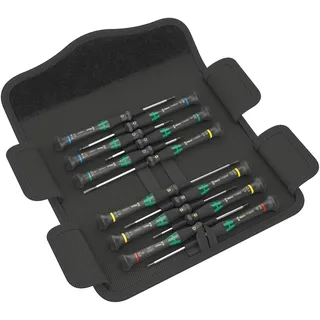 Wera Kraftform Micro Elektroniker Schraubendrehersatz, 12-teilig, Mehrfarbig, 05073675001