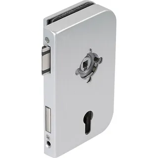 dorma glas Glastürschloss Junior Office PZ m. Wechsel, Glasstärke 8 mm, Glasbeschlag rechts silber eloxiert