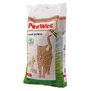PeeWee 14 L / 9 KG Holzstreu Katzenstreu Einstreu Bio Öko Streu Pellets