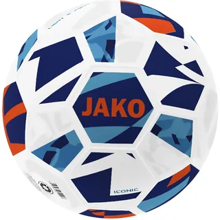 Jako Iconic 350g Leicht-Fußball Kinder 669 weiß/navy/neonorange 290g 4
