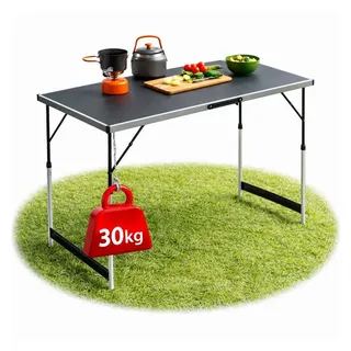 BigDean Campingtisch 100x60cm Schwarz