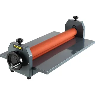 Vevor Kaltlaminator 1000 mm manueller klapptischer Fotofilm-Rollenlaminator aus dickem Eisenmetall mit Weichgummirollen, vier rutschfesten einstellbaren Gummifüßen für Foto-, Werbe Kopierbetriebe