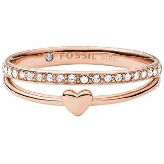 Fossil Damenring Edelstahl Ringe