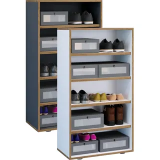 VCM Salia 60 x 110 x 33 cm 5 Fächer / weiß