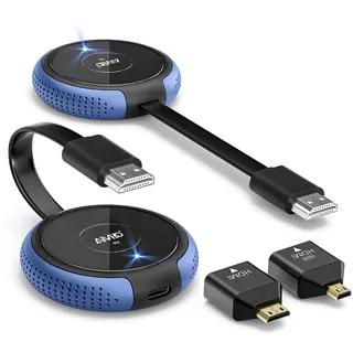 HDMI Wireless Transmitter und Receiver - AIMIBO HDMI funkübertragung 4K/5G Sender und -Empfänger, 100FT/30 m Bildschirmübertragung von Laptop/Kamera/TV Box auf Monitor/Projektor