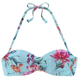 SUNSEEKER Bügel-Bandeau-Bikini-Top Damen Blau 38 Cup B