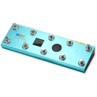 PAINTAUDIO MIDI Captain Foot Controller Multi-Effects Keyboards Synthesizer USB-MIDI Musiksoftware Bias mit Time Engine Funktion Unterstützt alle PC/CC/Note Commander 10 Fuß Schalter
