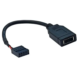USB 2.0 9PIN Mainboard Header Adapterkabel Typ E Frontpanel Stecker C Frontpanel Stecker mit leicht zugänglichem C Stecker