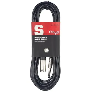Stagg SAC3PXMDL - Audio- Patchkabel - 3 Meter - 1x XLR Male / 1x Klinke Male - 6,3mm