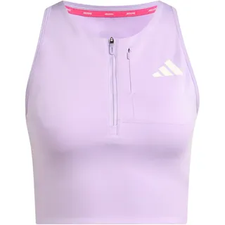 adidas Adizero Running Gel Pocket Crop Top powder plum L