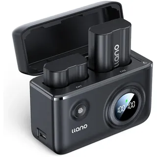 llano EN-EL15c EN-EL15a EN-EL15b Kamera Akku Ladegerät Set Kompatibel mit Nikon Zf/Z5/Z6/Z7/Z8/D7500/D780/D850/D500/D610, 2-Pack 2400mAh Batterien Smartes Digitales Display Magnetische Abdeckung