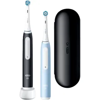 Oral-B iO Series 3 Duopack Matt Black + 2. Handstück Ice Blue + Reiseetui