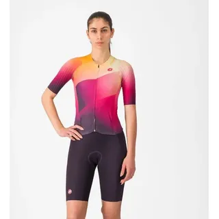 Castelli Free Sanremo 3 Rosso Corsa Damen Kurzarm-trisuit - L