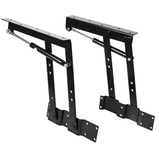 Lift Up Scharnier, Klappscharnier Lift Up Couchtisch 2 Stück Möbelscharnierfeder Lift Up Scharnier Federscharnier Tischscharnier für Möbelzubehör Gasfederlift Unterstützung Möbel Schwarz