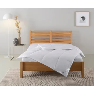 Home Affaire Daunenbettdecke HOME AFFAIRE "Moulle, Bettdecke 135x200 cm und 155x220 cm", weiß, B:135cm L:200cm, Bezug: 100% Baumwolle. Füllung: 90% Daunen, 10% Federn, Bettdecken, Bettdecken, Sommer oder Winter, Decke, Made in Germany, atmungsaktiv