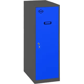 simonlocker montadas Dism.single Mini 91,5 x 40,0 x 50,0 cm Anthrazit/Blau