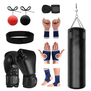 Boxsack zum Aufhängen, schwerer Boxsack, 120 cm, für Kinder, Jugendliche und Erwachsene (nicht gefüllt)