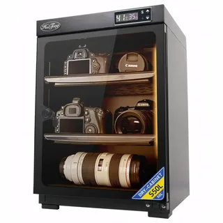 Kamera-Trockenschrank, elektronischer feuchtigkeitsdichter Trockenschrank, Entfeuchtungs-Trockenschrank mit LED-Leuchten zur Aufbewahrung von elektronischen Geräten, Briefmarken und Tee (50L)