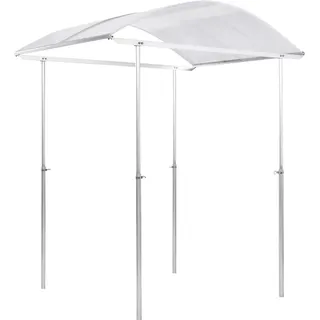 BECKMANN Pflanzenschutzdach BECKMANN "Modell 2", silber (silberfarben), B:150cm T:100cm, Gewächshäuser, höhenverstellbar 80-180 cm