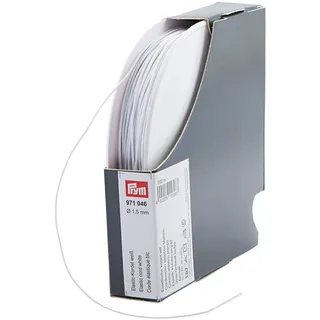 Prym 971046 Elastic-Kordel, 1,5 mm, 100 m, weiß