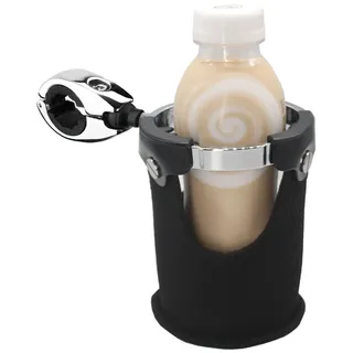 Bewinner Getränkehalter, Getränkehalter für ATV, Fahrrad, 7/8 Zoll bis 1/4 Zoll Lenker, Kinderwagen-Becherhalter, 360° drehbar, breite Kompatibilität, stabile