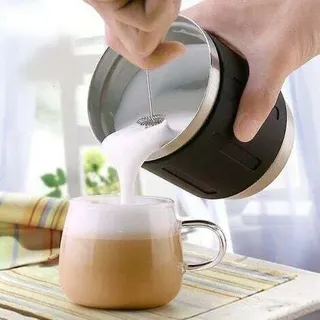 Tragbarer Milchaufschäumer Und Getränkemixer, Elektrisches Schaummischzubehör Aus Edelstahl – Handlicher Aufschäumer Für Kaffee, Matcha Und Latte Macchiato