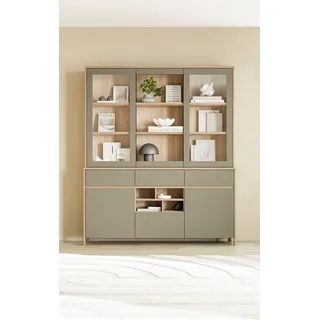 Home Affaire Buffet Stranda Hochschrank im Scandi-Style 164 x 39 x 195 cm GRÜN