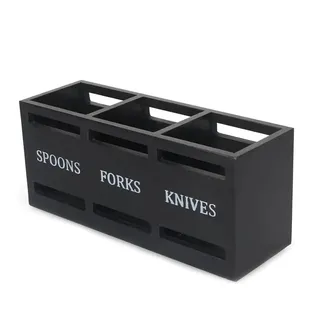 Vbvbip Besteck-Organizer/Küchenschubladeneinteilung zur Aufbewahrung von Besteck/Tragbares und platzsparendes Design, Schwarz