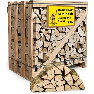 neandertaler feuer Brennholz Hainbuche 1 RM Box 500 kg