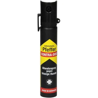TW1000 Unisex – Erwachsene Pfeffer Contra-Dog Top-Hit mit Clip Pfefferspray, farblos, 91mm