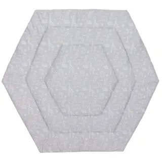 fillikid Laufstalleinlage für 6-eck Laufgitter Jersey Safari - Grau