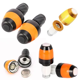 Generisch LED Lenkerleuchte, Blinker E Scooter Nachrüsten Set, Universal Kabellos Lenkerblinker,Lenkerstopfen für E-Roller E-Bike Fahrrad, Blinker für E Scooter Griff, Fahrrad und E Scooter Zubehör