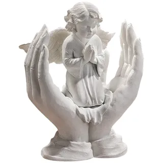 Design Toscano Gebete eines Engels - Figur aus kunstharzgebundenem Marmor, Maße: 7,5 x 4 x 12,5 cm
