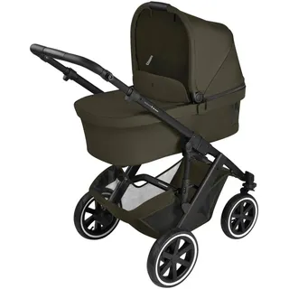 ABC Design Kinderwagen Salsa 5 Air, Graubraun, 63x118x95.5 cm, EN 1888, Feststellbremse, Fußstütze abklappbar, Federung, kugelgelagerte Räder, Verdeckung abnehmbar, 5-Punkte-Gurt, für Babyschale geeignet, Griff in Lederoptik, Transportsicherung, Sitz umsetzbar, abnehmbarer Schutzbügel, Baby on Tour, Kinderwagen, Kombikinderwagen