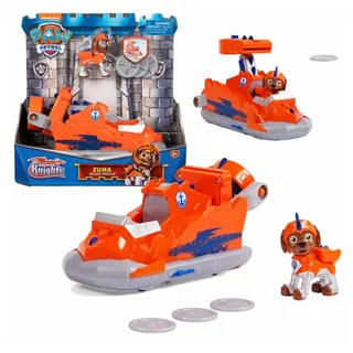 Paw Patrol Rescue Knights Deluxe Auto mit Spiel-Figur Zuma