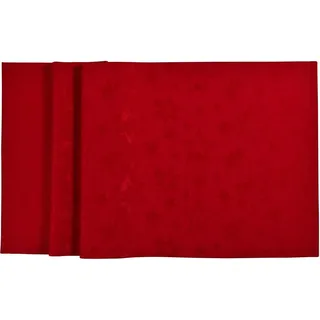 Sander Tischläufer Weihnachten Cosmo 50 x 140cm Artikel 94969 Fb. 01, rot Polyester Fleckschutz Jacquard Stickerei