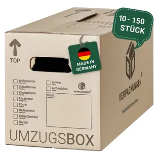 BB-Verpackungen GmbH 15 x Umzugskarton Smart 40 kg Traglast stabile Umzugskiste Umzug Umzugsmaterial 2-wellige Movebox BB-Verpackungen